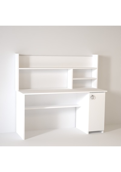 Kalenderdekor1 Kalender Dekor Lucas 145 Cm Çalışma Masası Lc01 Beyaz