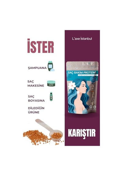Tr Kuru-cansız Saçlara Parlaklık Terapisi Saç Bakım Proteini 50 Gram
