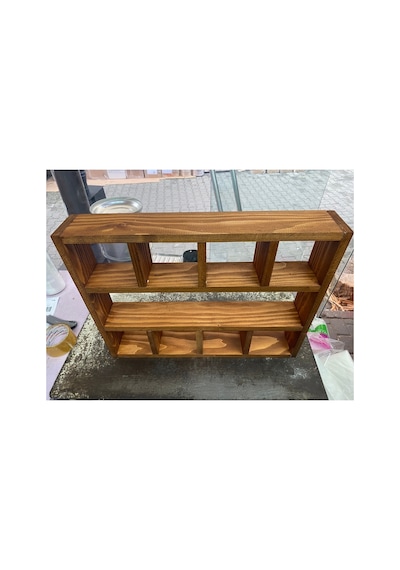 Ahşap Bardaklık Terek 40x35x9 Cm Seffaf