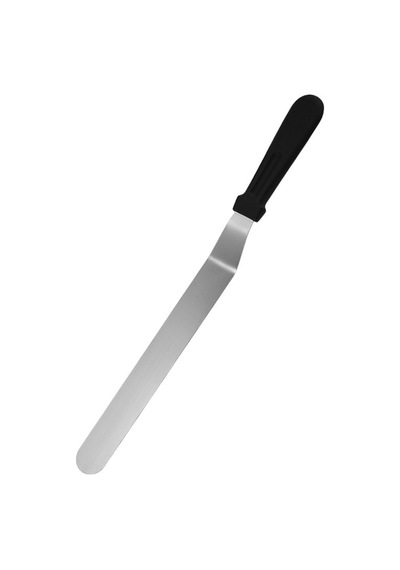 Büyük Boy Pasta Sıvama Spatulası 36 Cm Paslanmaz Çelik Eğik Spatula Krema Sıvama Bıçağı Çelik Metali Diğer