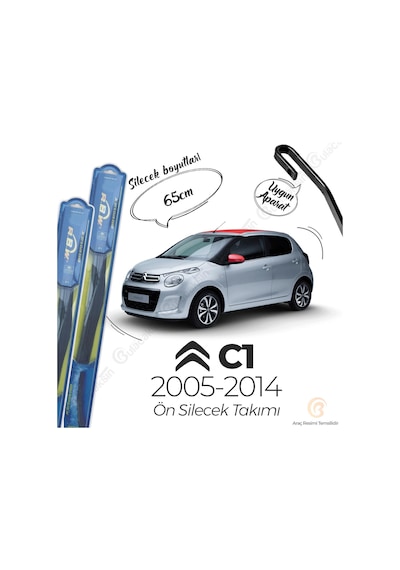 Citroen C1 Ön Silecek Takımı (2005-2013) RBW Hibrit