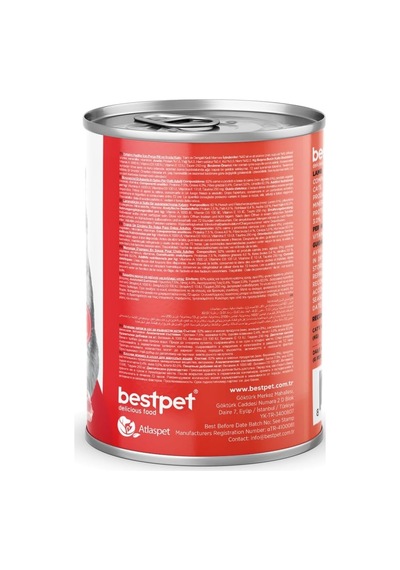 Yetişkin Kediler İçin, Taze Kuzu Parça Etli Ve Soslu Yaş Mama, 400 G X 12 Adet