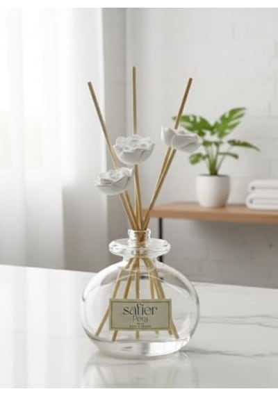 Pera Seramik Taş Çiçekli Çubuklu Oda Kokusu 80 Ml