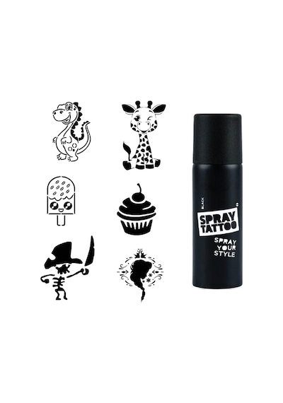 Çocuksu Modeller Spray Tattoo İle Geçici Dövme Yapma Seti