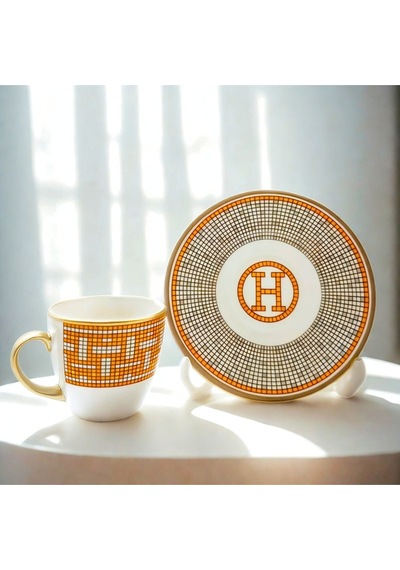 Hermes 6'lı Kahve Takımı Çok Renkli