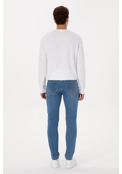 U.S. Polo Assn. Erkek Açık Mavi Slim Fit Jean Pantolon 50316553-DN0021