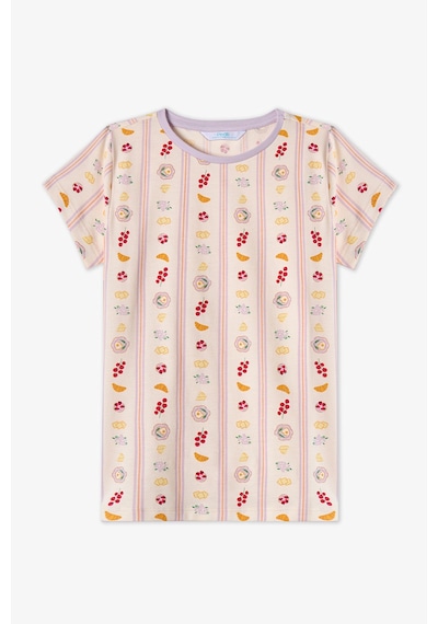 Penti Lila Kız Çocuk Picnic Pamuklu 2'li Pijama Takımı