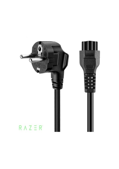 Razor Notebook Adaptör Güç Kablosu 1.2 Mt Yonca Power Kablo Laptop Bilgisayar Kablosu Siyah