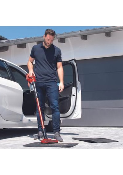 Einhell TE-SV 18Li Akülü Dikey Süpürge + Fastcharger 5.2 Ah Kırmızı