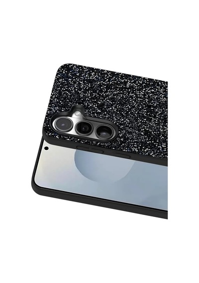 Onegif Samsung Galaxy S25 Plus Uyumlu Bright Simli Kapak - Siyah