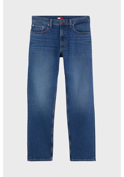 Tommy Jeans Pamuklu Straight Fit Normal Bel Jeans Erkek Kot Pantolon Dm0dm23687 1bk Mavi