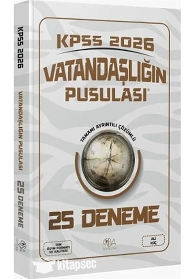 Cba Kpss 2026 Vatandaşlığın Pusulası 25 Çözümlü Deneme Cba Yayın