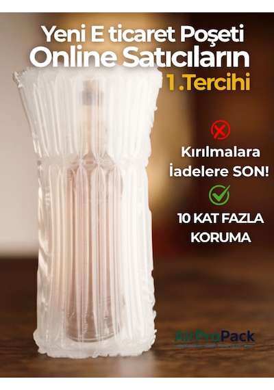 24x40 Cm 50 Adet Havalı Kargo Poşeti Airbag/airbed/airpack/airpak Ambalaj