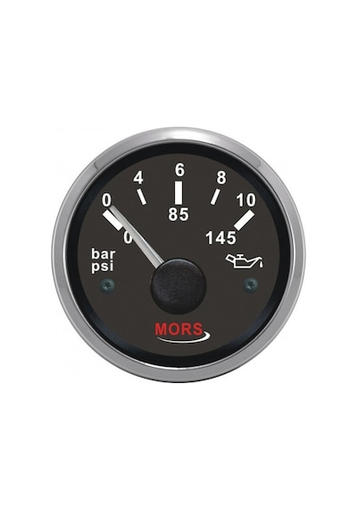 Yağ Göstergesi 5 Bar 12/24V. Mors. Siyah