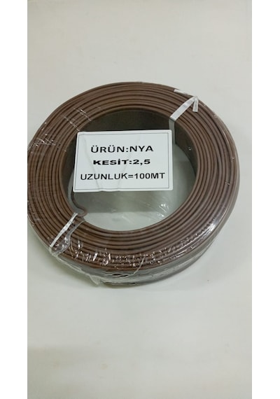 2.5 Mm Nya Kahverengi Tam Kesit Cca Kablo