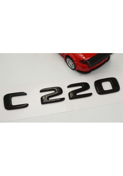 C 220 Bagaj Parlak Siyah ABS 3M 3D Yazı Logo