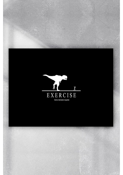 Spor Yap Eğlenceli Mizahi Poster
