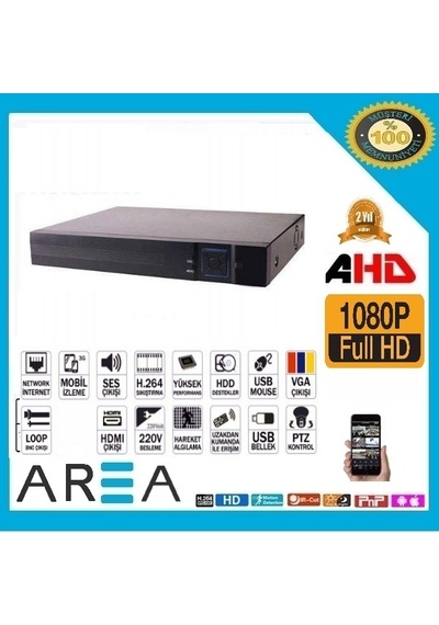 8 Kanal Ahd Hibrit Kayıt Cihazı 1080P Kayıtlı