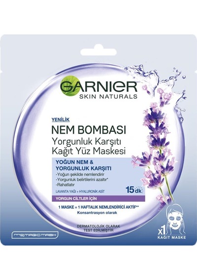 Garnier Nem Karşıtı Kağıt Maskesi