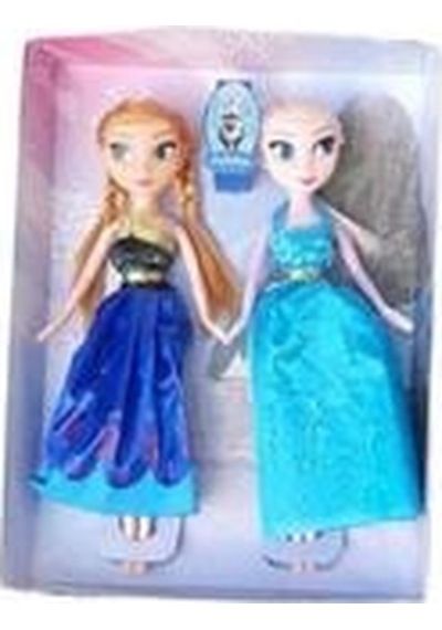 Anna Elsa Frozen Ikili Bebek Seti 24 Cm