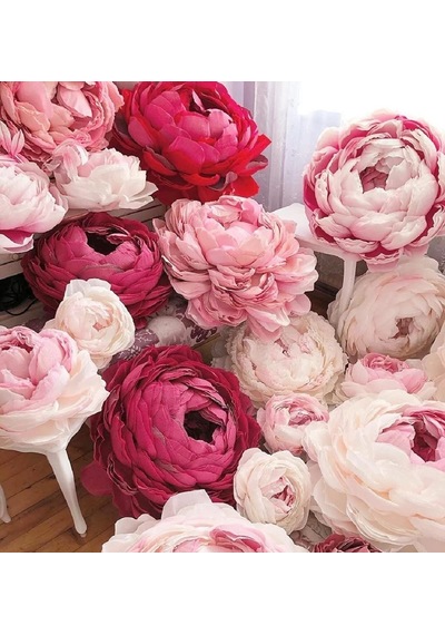 Italyan Krapon Kağıdı No:210 - Pembe - Pink 60 Gr. 50x250 Cm