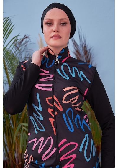 Tam Kapalı Mayo Remsa Mayo R4402 Neon Siyah