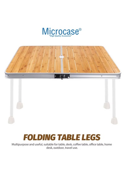 Microcase 25 Cm Metal Katlanabilir Masa Ve Sehpa Ayak Takımı 4 Adet - Al5058 Siyah