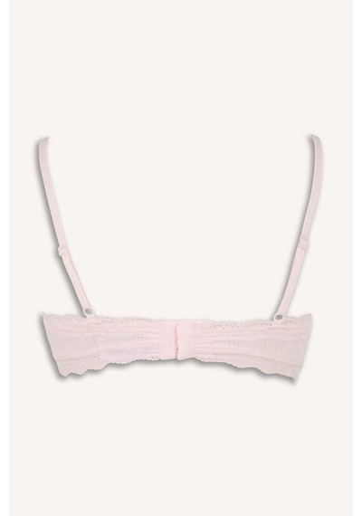 Defacto Dantel Detaylı Çıkarılabilir Kap Çıkarılabilir Pedli Balensiz Açık Pembe Bralet G7762ax26sppn648 Pembe-pn648