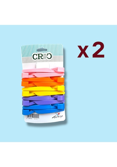 Croc Plastik Saç Pensi 2 X 10lu - Profesyonel - Kuaför Tipi, Ergonomik, Pratik