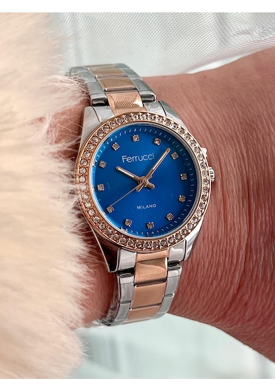 Ferrucci Fc63406 Zirkon Taşlı Minimal Kasa Çelik Kordon&kasa Kadın Kol Saati+bileklik Gümüş - Rose Gold Ferrucci Fc63406 Zirkon Taşlı Minimal Kasa Çelik Kordon&kasa Kadın Kol Saati+bileklik Gümüş - Rose Gold