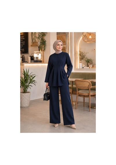 Unika Boutique Kadın Tesettür Takım Alt-üst İkili Takım Lacivert