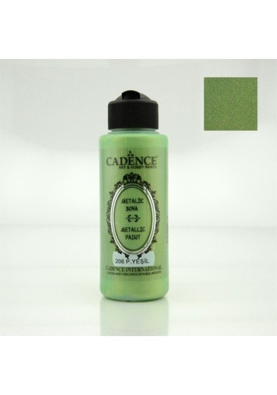 Metalik Sedefli Boya 120ml.206 Pastel Yeşili 206 Pastel Yeşili