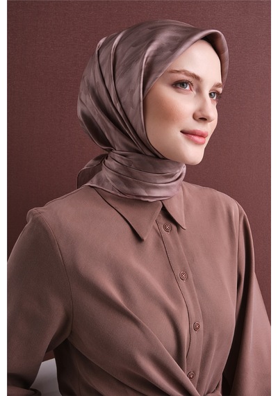 Armine Sura İpek Eşarp 2026-2027 - Sonbahar Kış-asm9630 Gül Kurusu