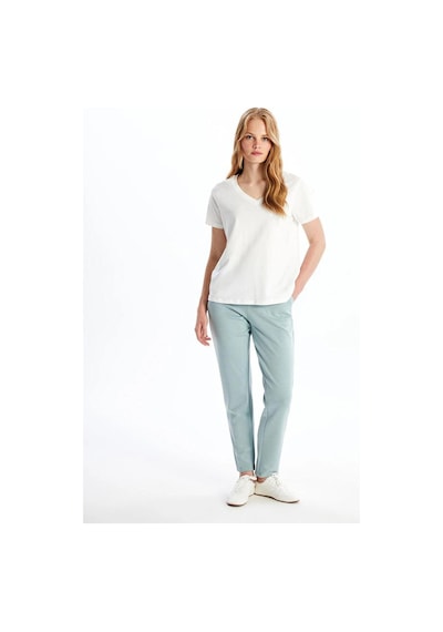 LC Waikiki Lcw Everyday Yeşil Kadın Beli Lastikli Düz Eşofman Altı Dull Green