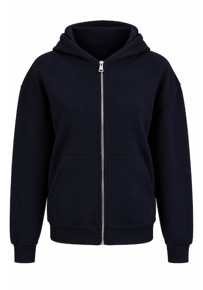 Trender Fermuarlı Lacivert Kadın Sweatshirt 2850