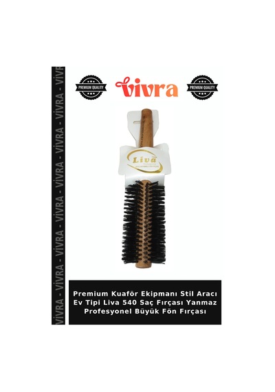 Premium Kuaför Ekipmanı Stil Aracı Ev Tipi Liva 540 Saç Fırçası Yanmaz Profesyonel Büyük Fön Fırçası