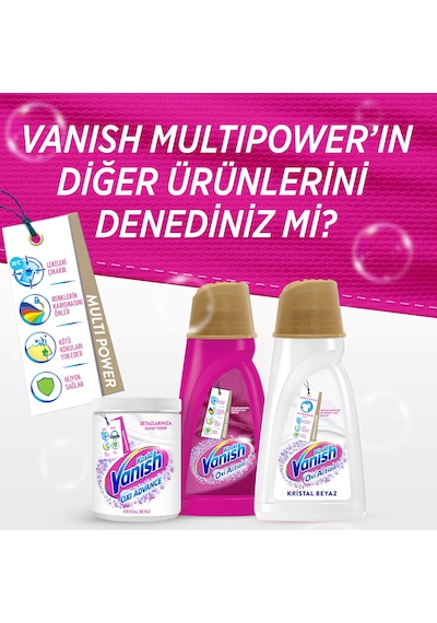 Vanish Multipower Leke Çıkartıcı & Deterjan Toz Renkliler İçin 800 G