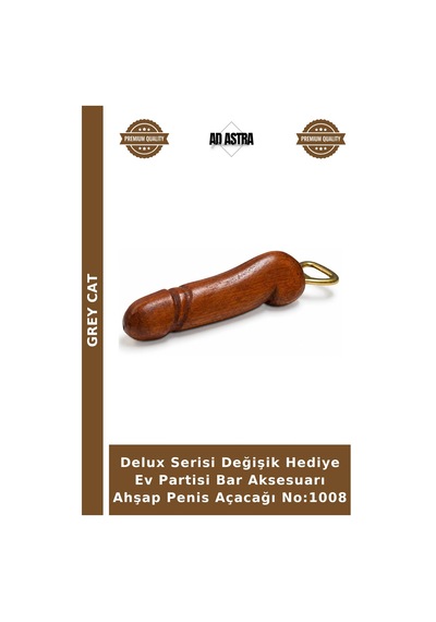 Delux Serisi Değişik Hediye Ev Partisi Bar Aksesuarı Ahşap Açacağı No:1008 Çok Renkli