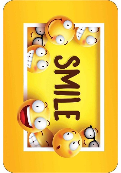 Sarı Smiley Banyo Halısı Klozet Takımı Paspas Seti Bs300n11