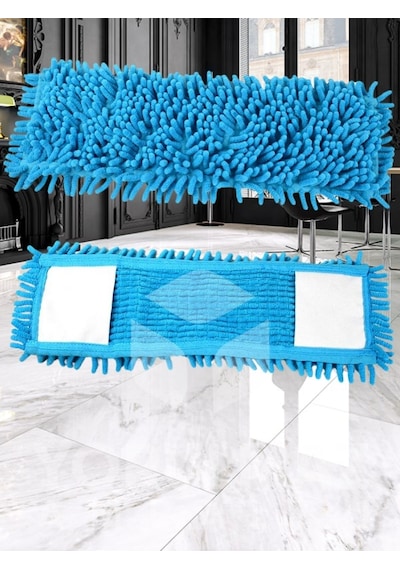 40 Cm Mikrofiber Mop Paspas Yıkanabilir, İz Bırakmaz, Tüm Düz Mop Aparatlarıyla Uyumlu
