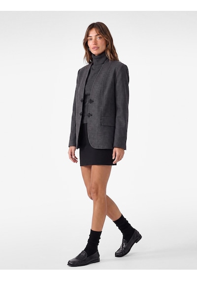 Koton Uzun Kollu Süslü Düğmeli Hakim Yaka Blazer Ceket Napolyon Kapamalı Antrasit 7wak10103ek Koton Uzun Kollu Süslü Düğmeli Hakim Yaka Blazer Ceket Napolyon Kapamalı Antrasit 7wak10103ek