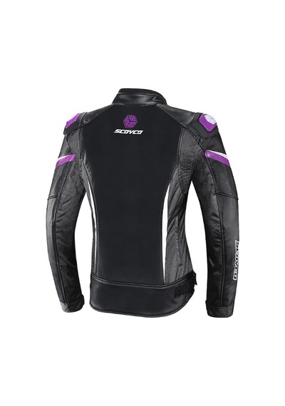 Scoyco Jk153w Motosiklet Montu Kadın 4 Mevsim Oxford 600-d Dayanıklı Kumaş Deri Women Motorcu Mont Purple