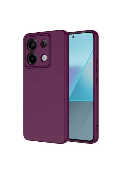 Xiaomi Redmi Note 13 Pro 5g Kılıf Yumuşak Silikon Kamera Korumalı Lansman Pazarplus Koyu Mor