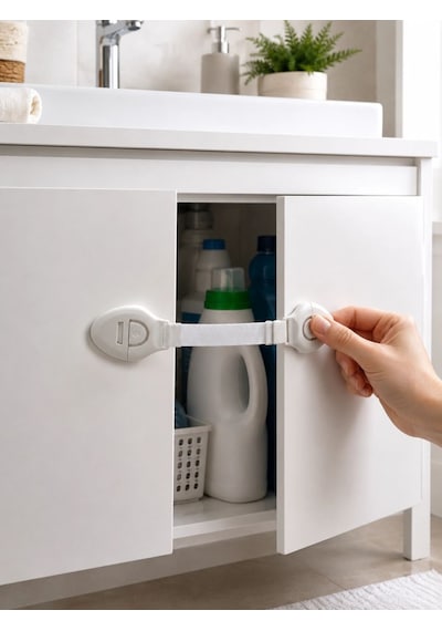 4'lü Çocuk Güvenlik Dolap Ve Çekmece Kilidi Çok Renkli