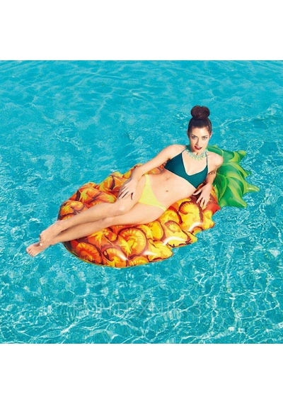 Bestway Şişme Deniz Yatağı Koltuk Ananas Desenli - 43310 Lisinya Alithestereo Çok Renkli