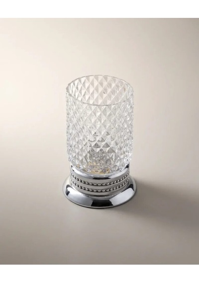 Crystal Krom Set Üstü Diş Fırçalık Renkli