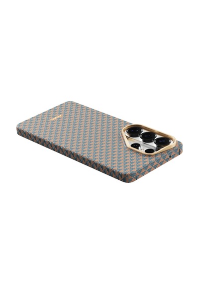 Galaxy S26 Ultra Uyumlu Kılıf M-safe Şarj Özellikli Raptic Aramid Skin Origin Serisi Kapak Gold-mavi Mavi - Gold