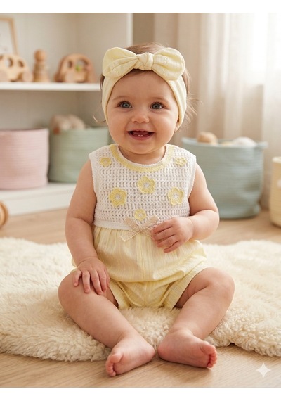 Babydoll Tulum Noynoy Sarı Açık Sarı