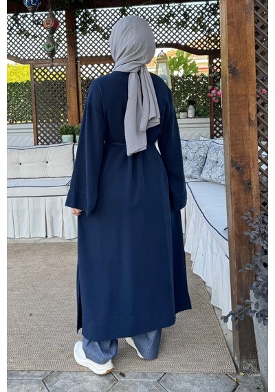 Rabia Şamlı Nazenin Kot Tencel Kap Lacivert Normal