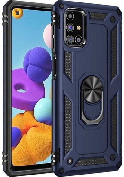 Galaxy M31s Kılıf Zore Vega Kapak Mavi